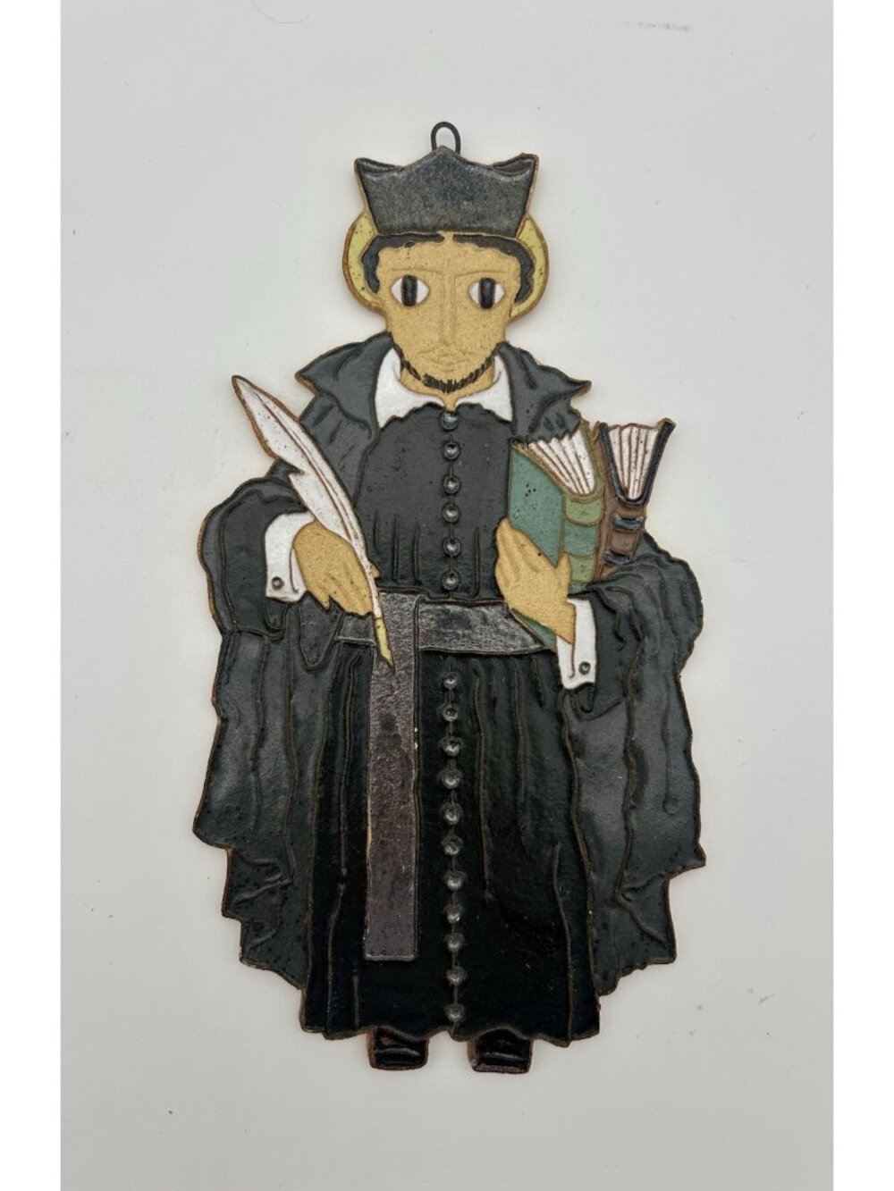 St. Andrew's Abbey Ceramics St. Bellarmine Wall Plaque-10.5"